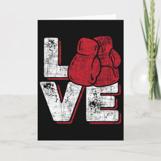 Cartão Love - Kickboxer Kickboxing Fitness Workout Martia