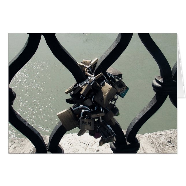 Cartão Love Lock (Frente Horizontal)