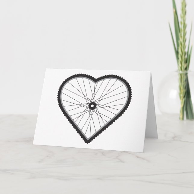 Cartão Love Mountain Bike (Frente)