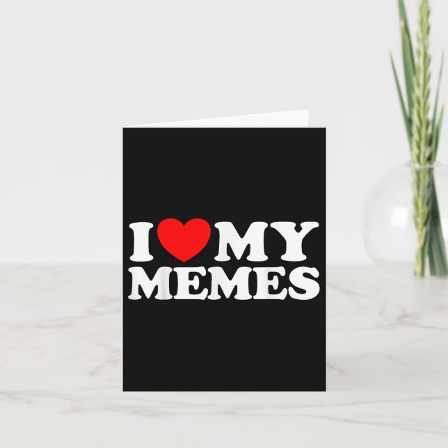 Cartão Love My Meme Creator Internet Online (Frente)