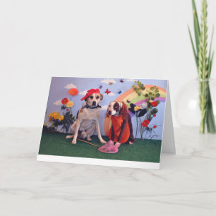 Cartão Love or anniversary card, dog photo, humorous