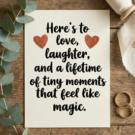 Cartão Love Quote Wedding Engagement Party