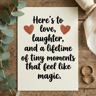 Cartão Love Quote Wedding Engagement Party