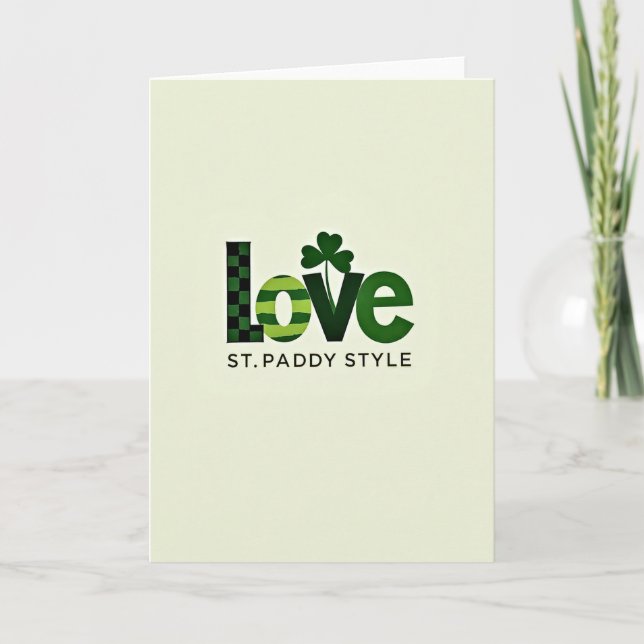 Cartão Love St Paddy Style Card (Frente)