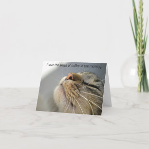 Cartão Love the Smell of Coffee in the Morning Note Cards