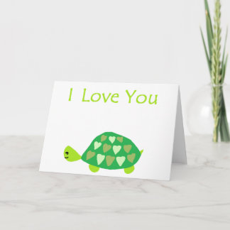 Cartão Love Turtle