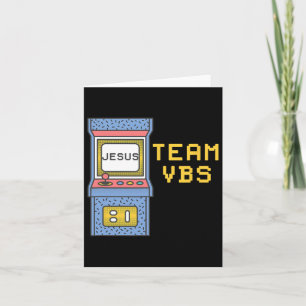 Cartão Love Vbs 2024 Video Game Vacation Bíblia School Re