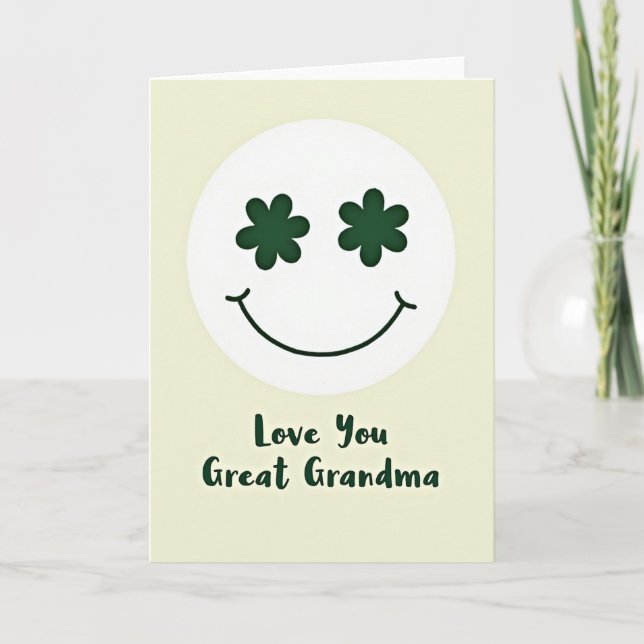 Cartão Love You Great Grandma Card (Frente)