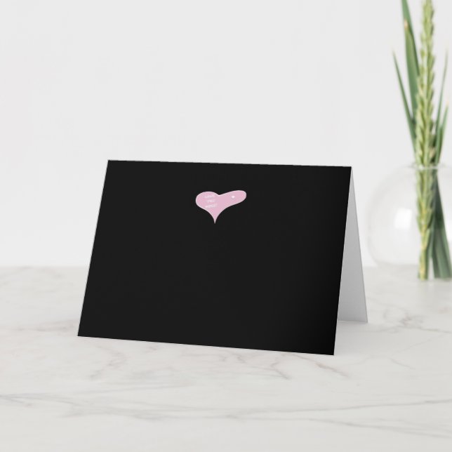 Cartão Love You More Blue Modern Look  (Frente)