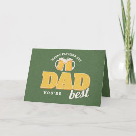 Cartão Love you more than you Love Beer Father's Day Card