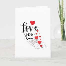 Cartão Love You Personalized Folded Card