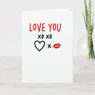 Cartão Love You Xo Xo