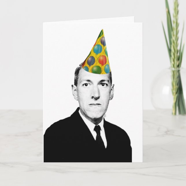 Cartão Lovecraft Birthday (Frente)
