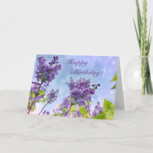 Cartão Lovely Lilacs Happy Birthday