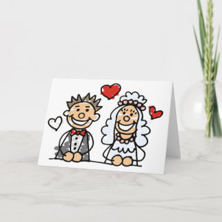 Cartão Loving do casal do casamento (2)