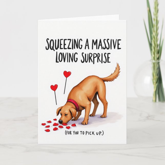 Cartão Loving Dog Surprise Card (Frente)