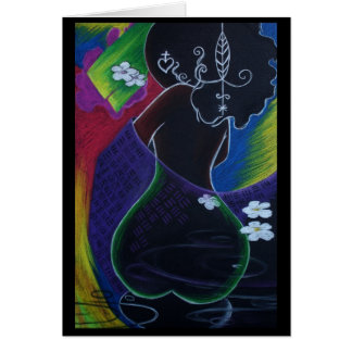 Cartão Lua africana II