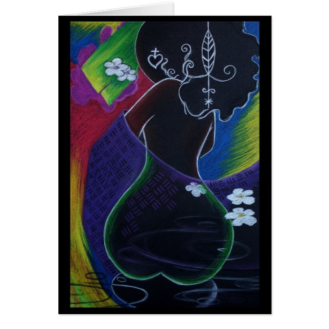 Cartão Lua africana II (Frente)