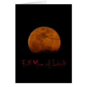 Cartão Lua cheia de Imbolc