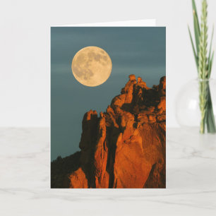 Cartão Lua Cheia Falésias de Basalto Smith Rock State P