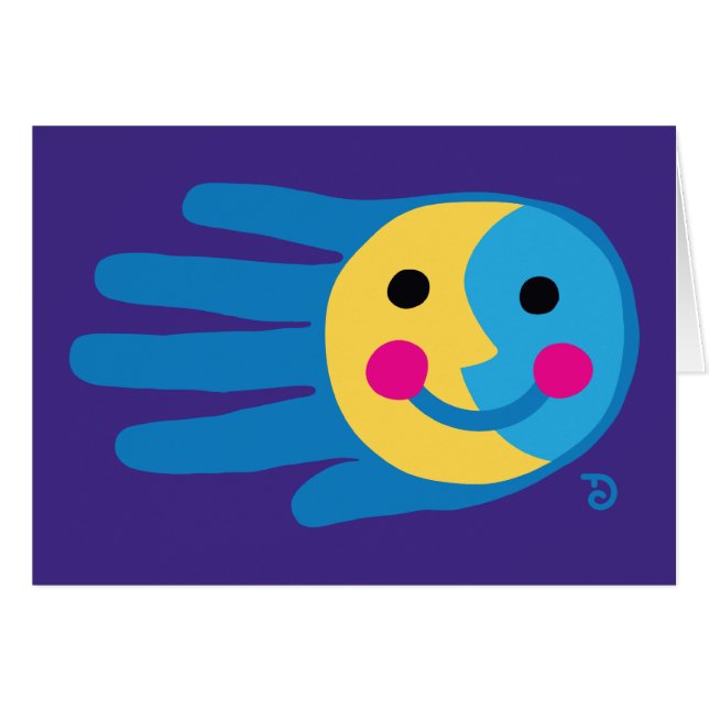 Cartão Lua cheia seguinte (Frente Horizontal)