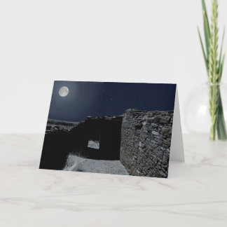 Cartão Lua cheia sobre Chaco