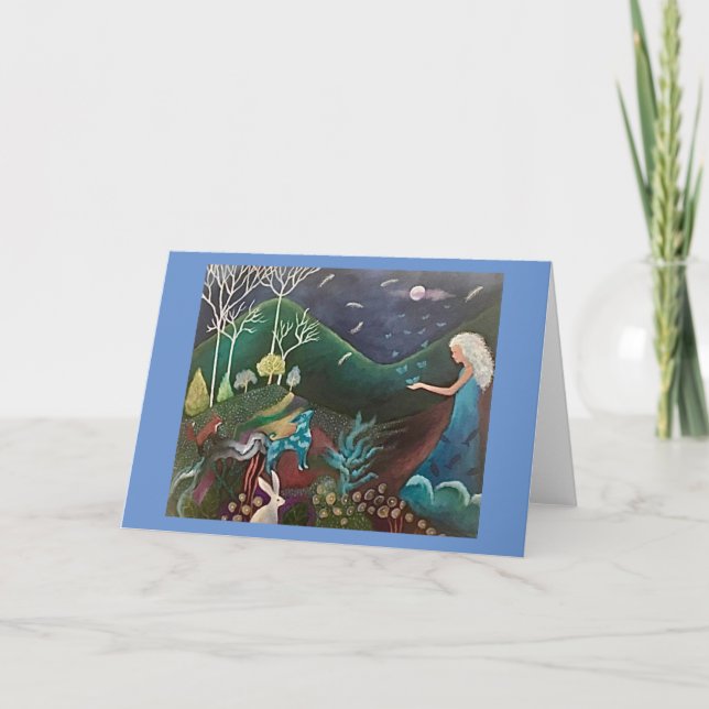 Cartão Lua da borboleta (Frente)