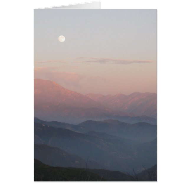 Cartão Lua da montanha (Frente)