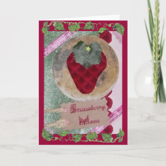 Cartão Lua da morango