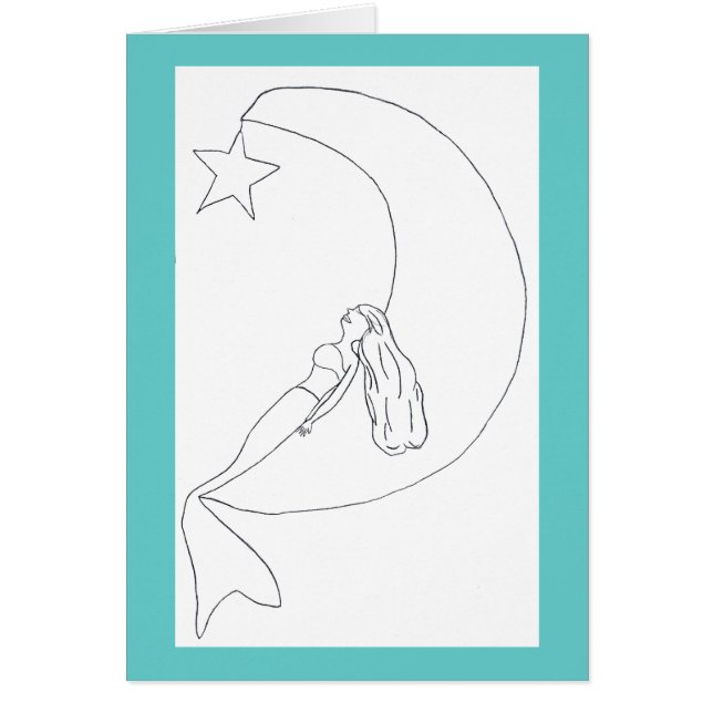 Cartão Lua da sereia (Frente)