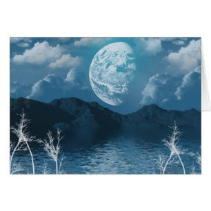 Cartão Lua de inverno