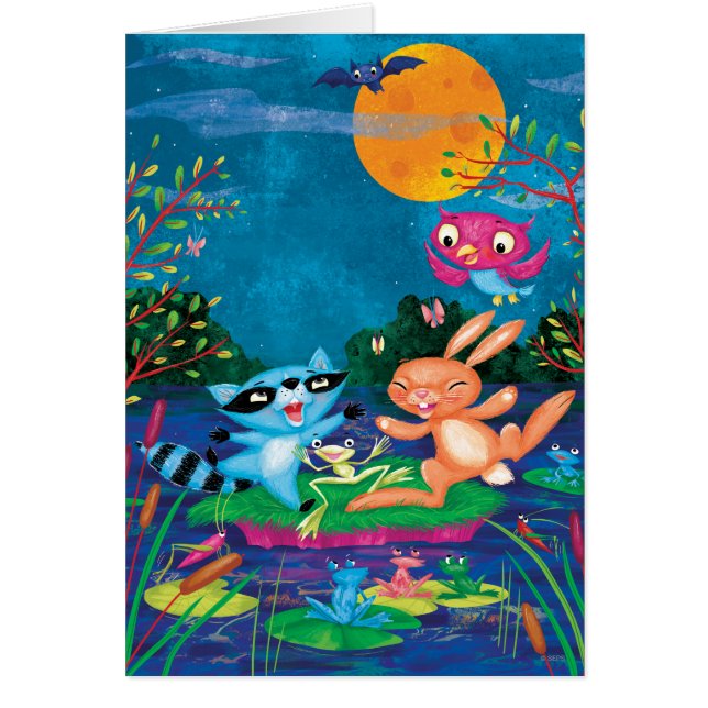 Cartão Lua do outono (Frente)