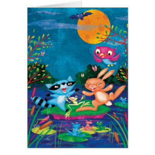 Cartão Lua do outono