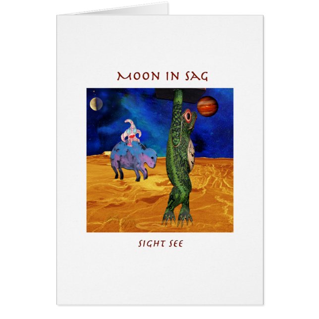 Cartão Lua do Sagitário (Frente)