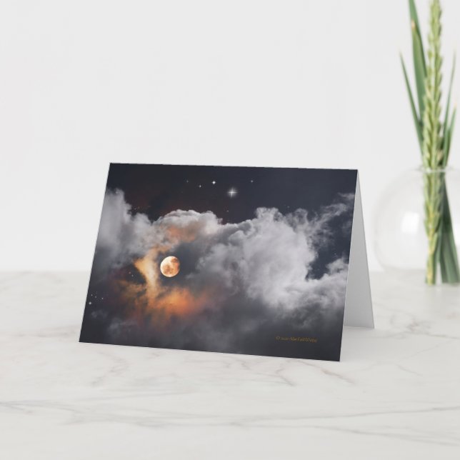 Cartão "Lua Dourada #1" (Frente)