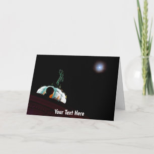 Cartão Lua e cruz personalizáveis, Quito, Equador