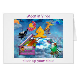 Cartão Lua no Virgo