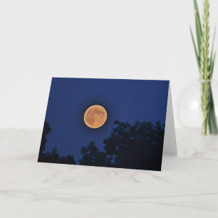 Cartão Lua Sobre Notecard de Fazenda de Parmeley