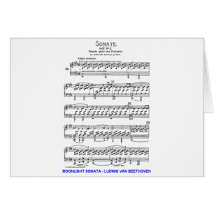 Cartão Luar-Sonata-Ludwig-Beethoven