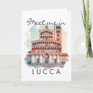 Cartão Lucca Itália Viajante Apaixonado Viagem Aventura E