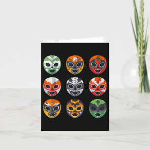 Cartão Lucha Libre Luta Máscara Cinco De Mayo Mexicano B