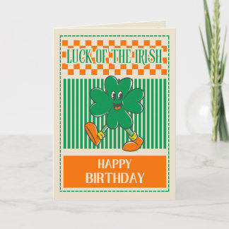 Cartão Luck of the Irish Happy Birthday Greeting Card