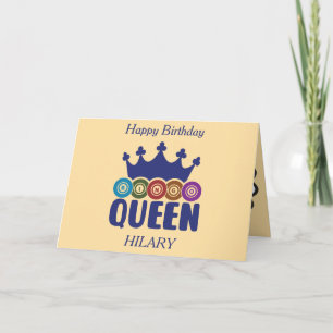 Cartão Lucky Bingo Queen Birthday