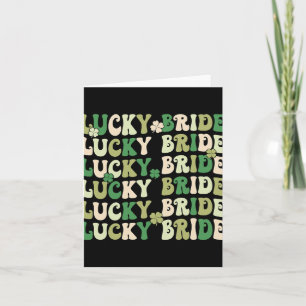 Cartão Lucky Bride Groom Correspondente Casais Casamento