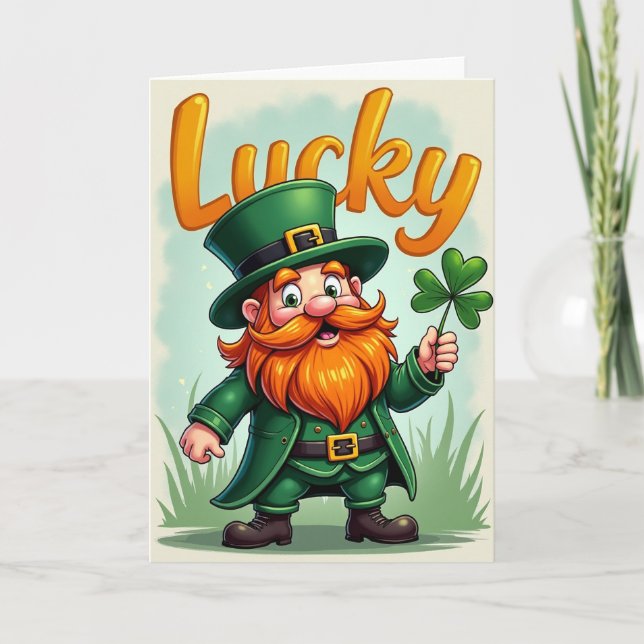 Cartão Lucky Clover Card (Frente)