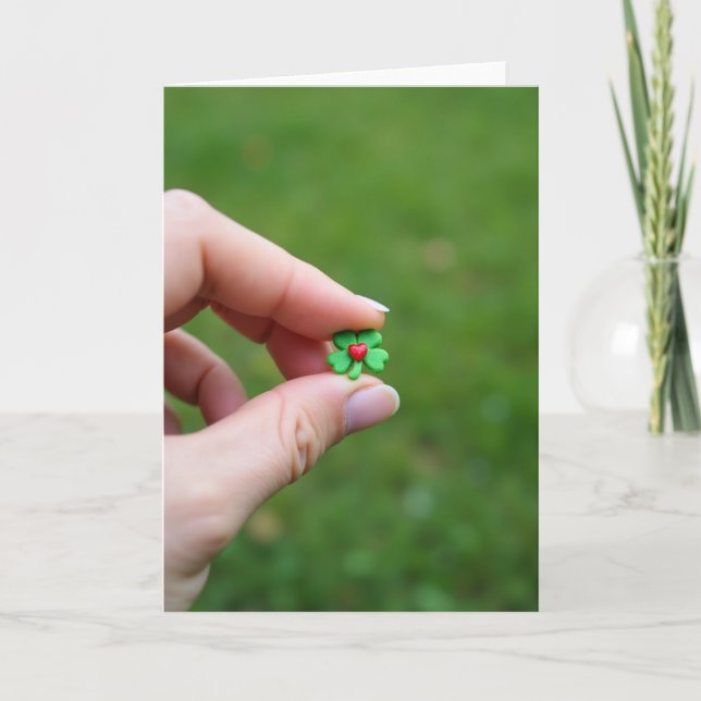 Cartão Lucky Clover Love Card (Frente)