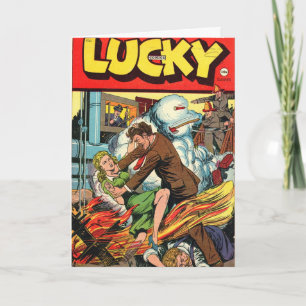 Cartão Lucky Comics Greeting Card