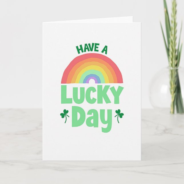 Cartão Lucky Day Rainbow Card (Frente)