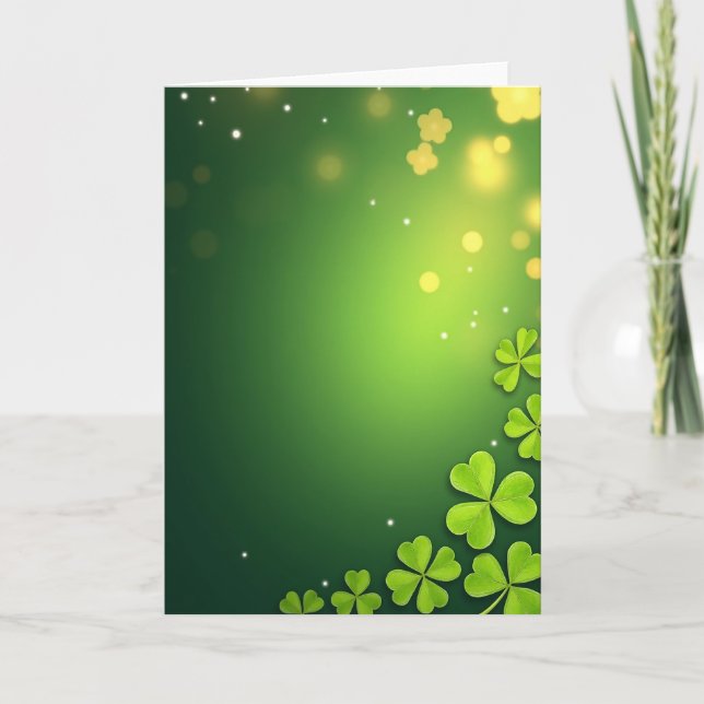 Cartão Lucky Greens Spring Time (Frente)