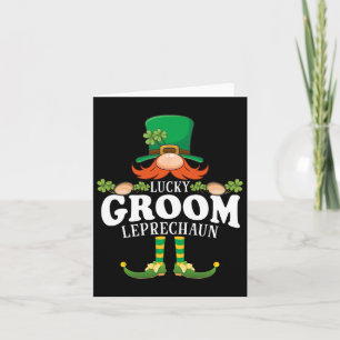 Cartão Lucky Grove Leprechaun Ruas Engraçadas. Dia dos Pa